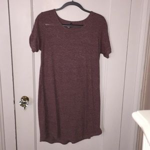 Light red T-shirt dress